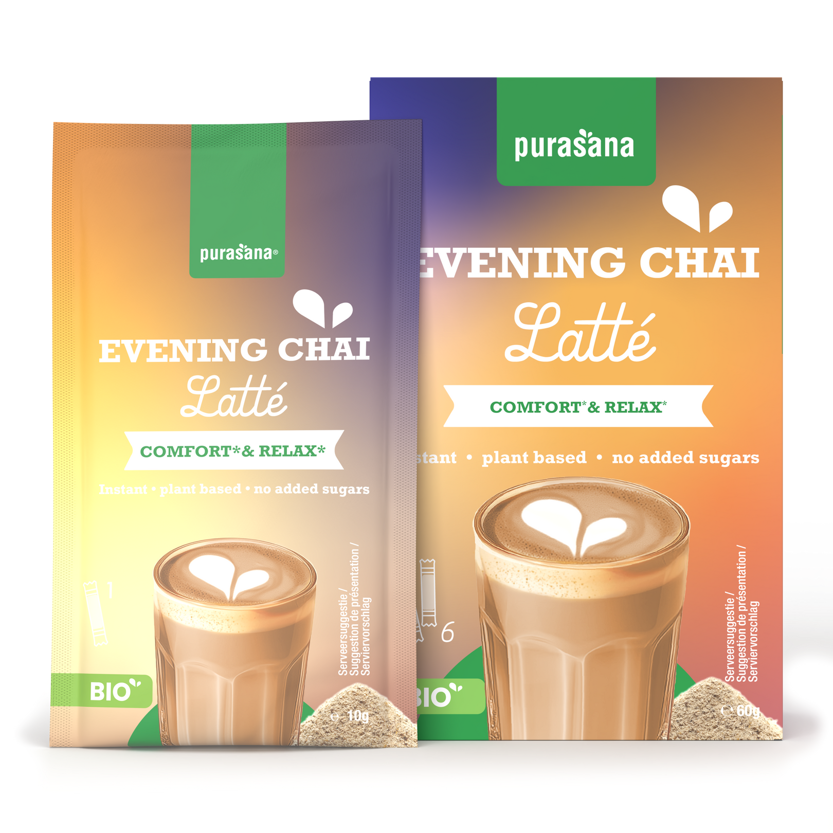 Purasana Latte chai evening bio 60 gram