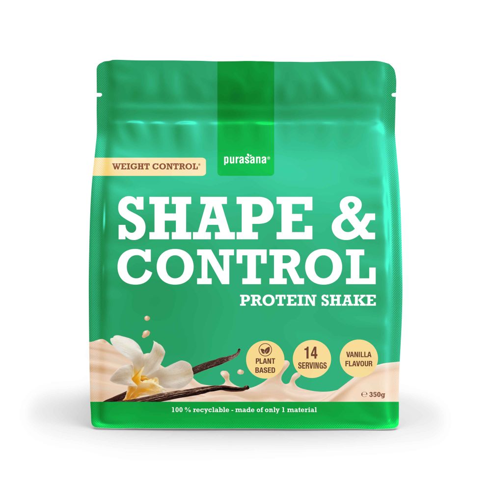 Purasana Shape & control plant protein vanille 350 gram
