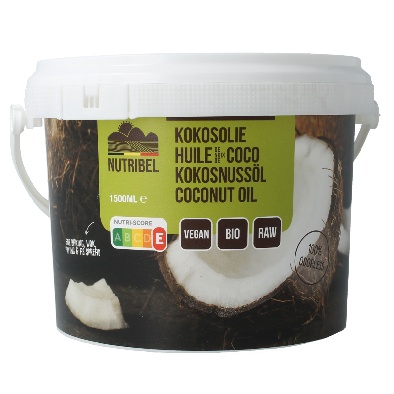 Nutribel Kokosolie geurloos bio 1500 ml
