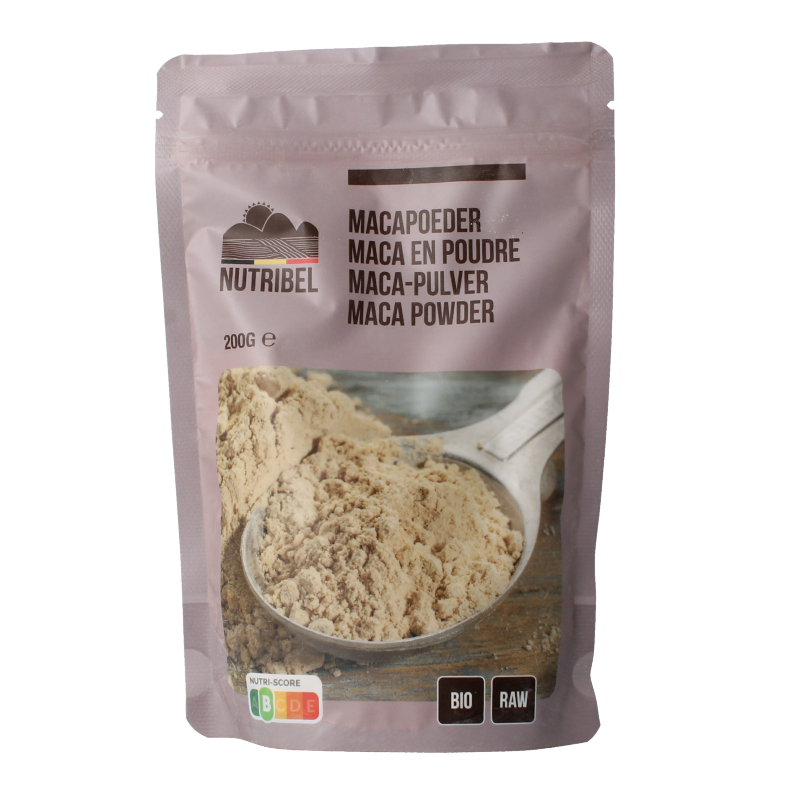 Nutribel Maca poeder raw bio 200 gram