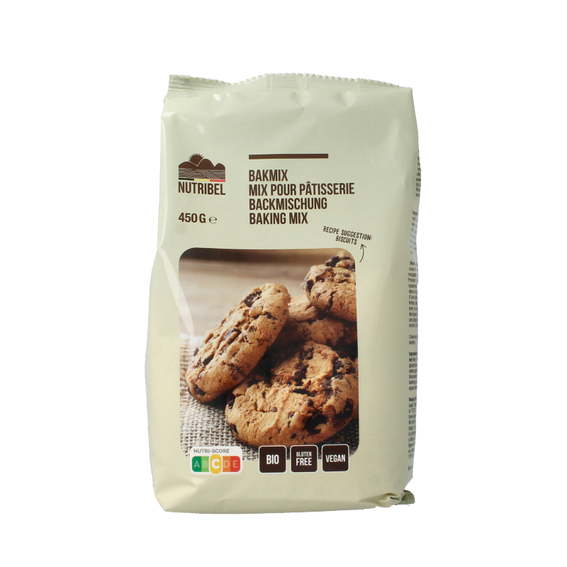 Nutribel Bakmix universeel glutenvrij bio 450 gram