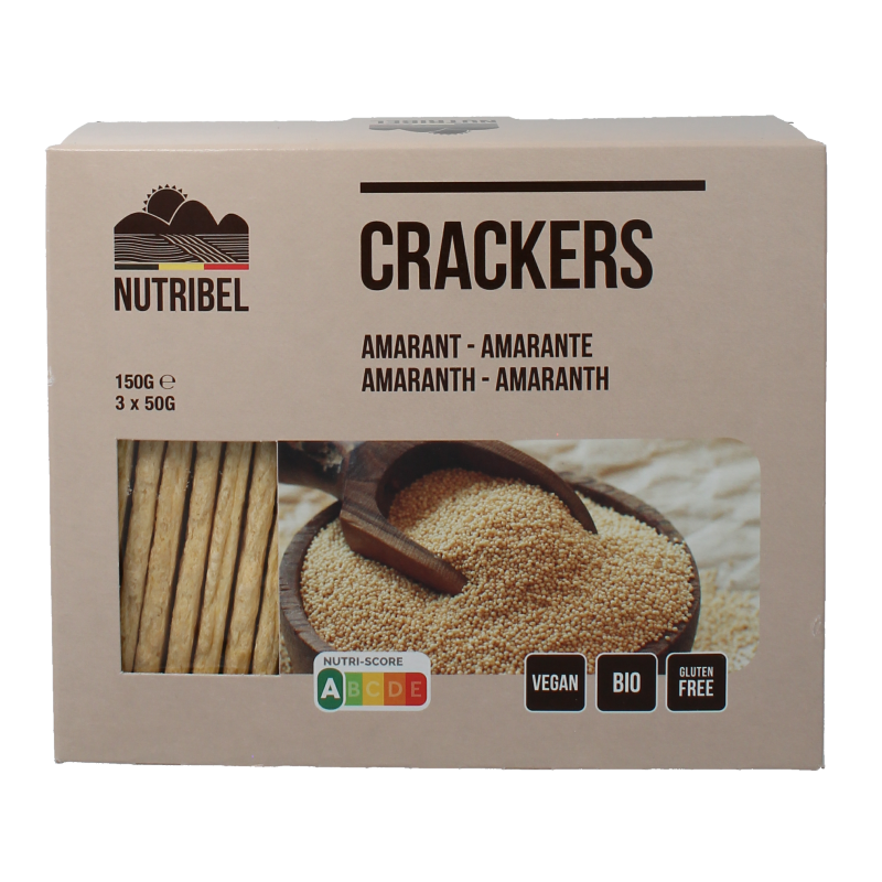 Nutribel Crackers amarant bio 150 gram
