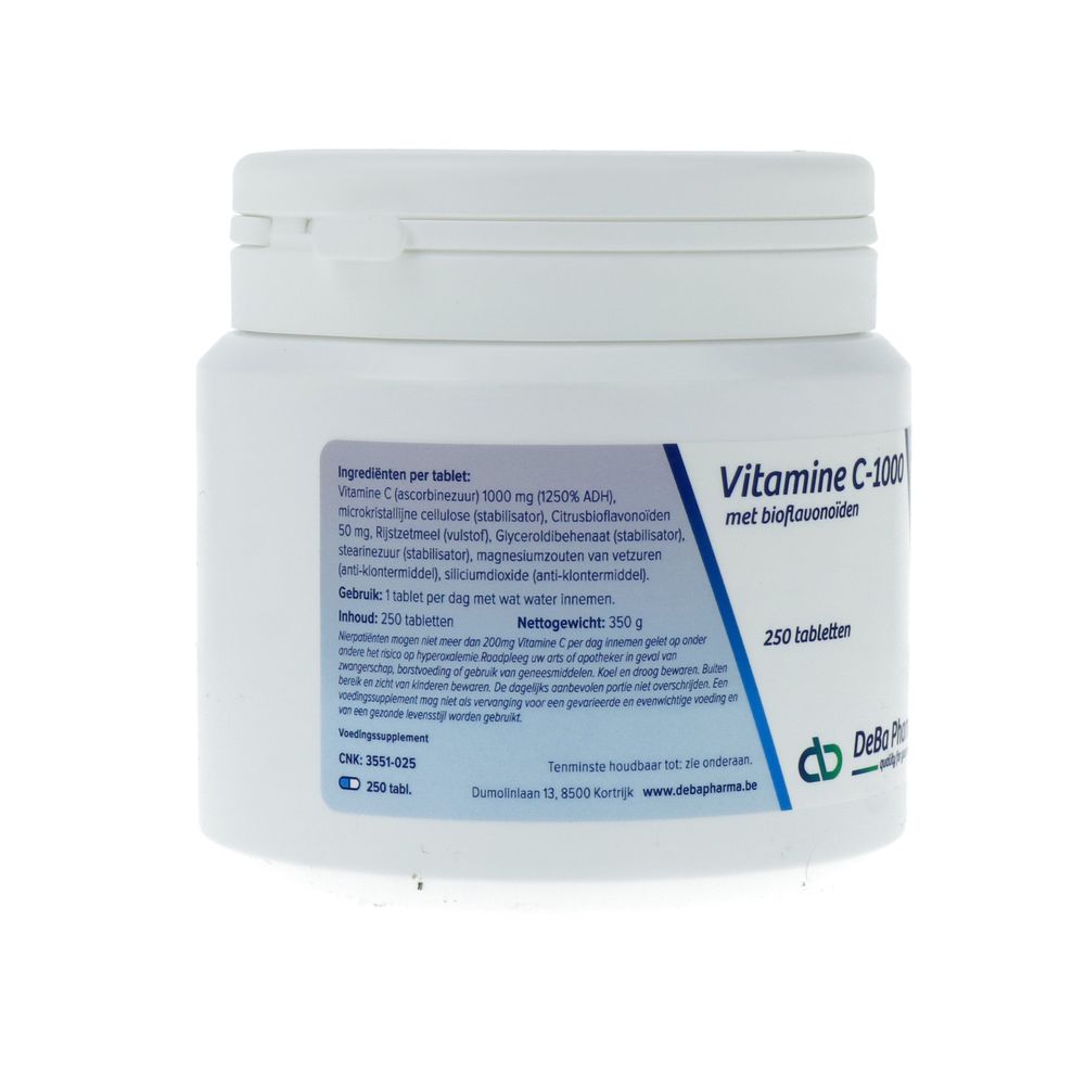 Deba Pharma C-1000 mg Met Bioflavonoïden 250 tabletten