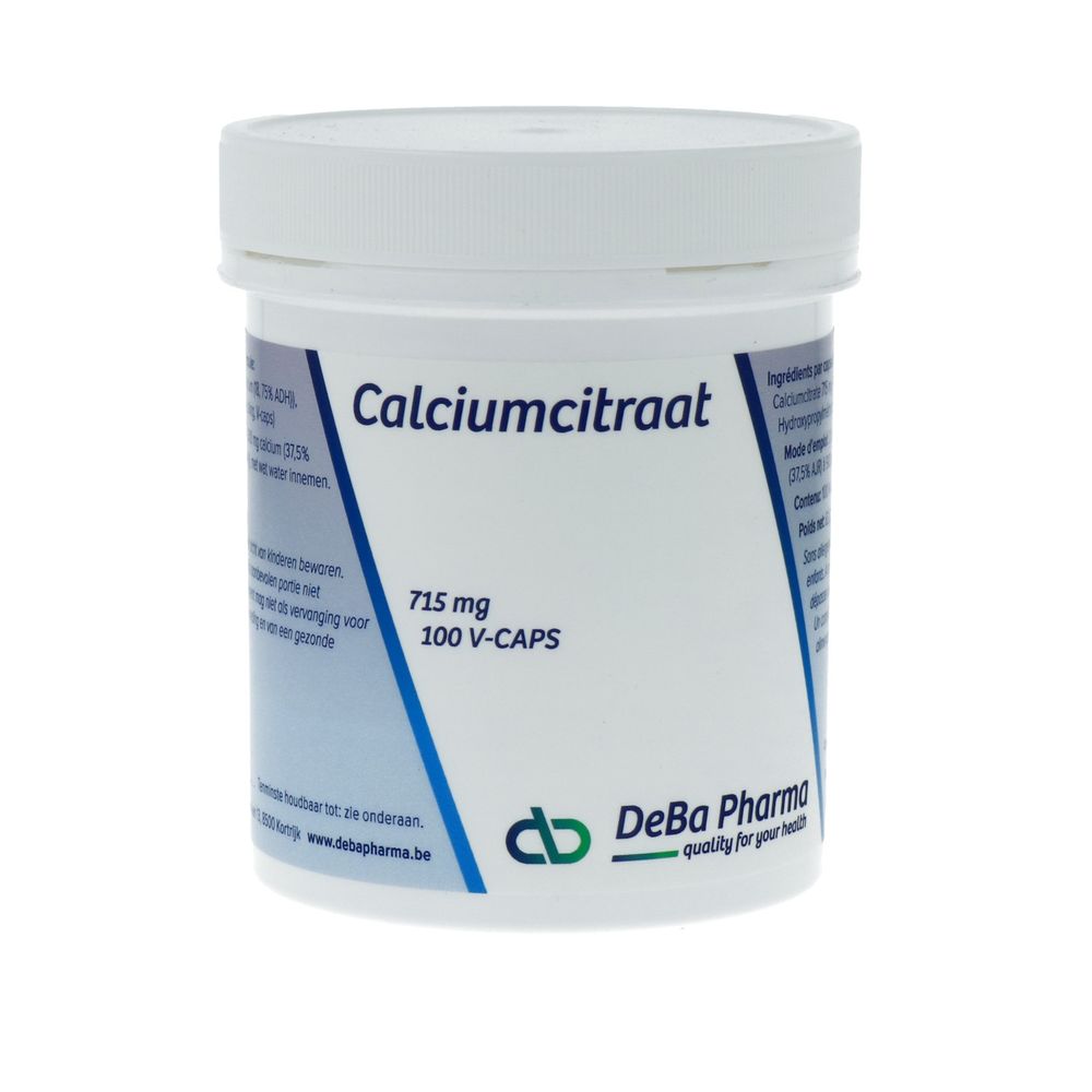 Deba Pharma Calciumcitraat 715 mg 100 vcaps
