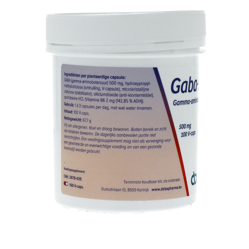 Deba Pharma Gaba 500 mg 100 vcaps