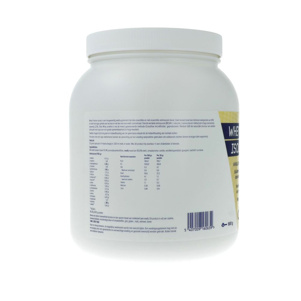 Deba Pharma Whey Proteïne Isolaat Vanille 900 gram