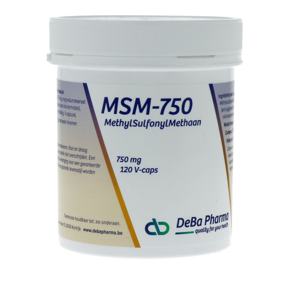Deba Pharma Msm 750 mg 120 vcaps