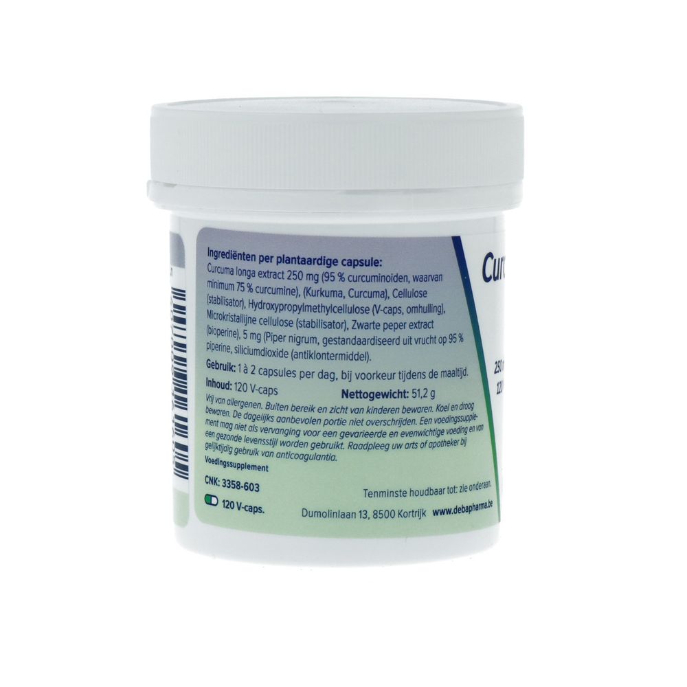 Deba Pharma Curcuma 250 mg 120 vcaps