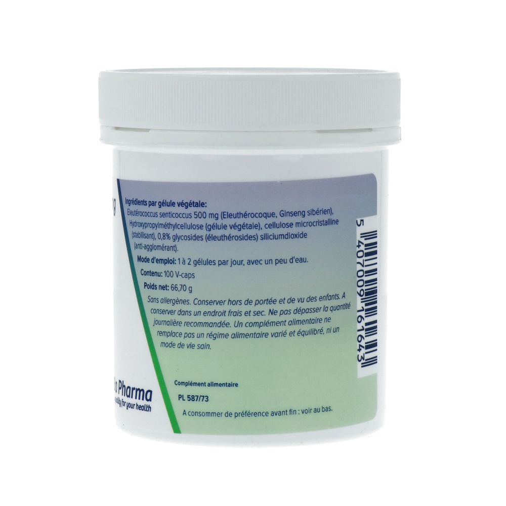 Deba Pharma Siberische Ginseng 500 mg 100 vcaps