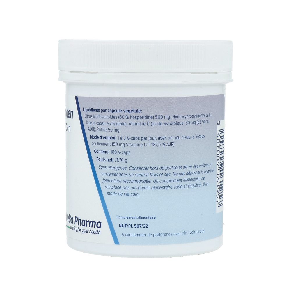 Deba Pharma Bioflavonoid + Rutine & Vit C 100 vcaps