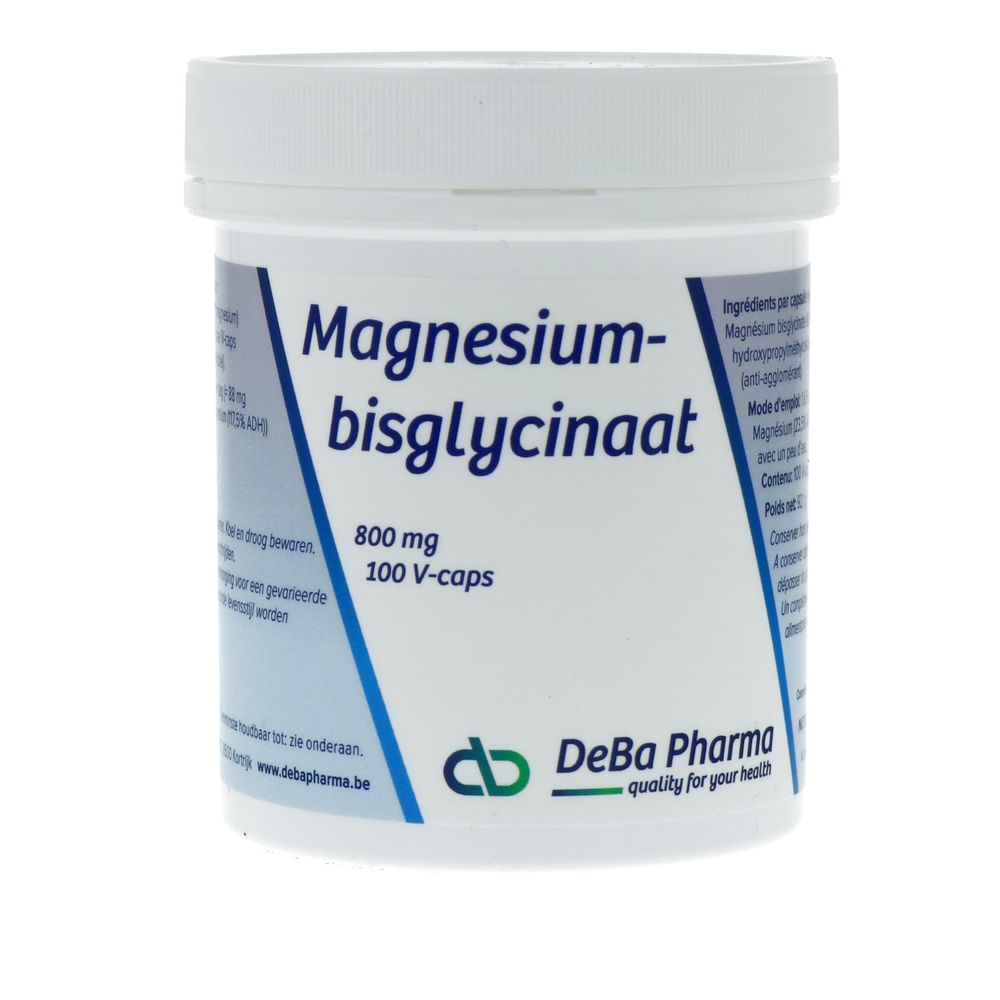 Deba Pharma Magnesiumbisglycinaat 800 mg 100 vcaps