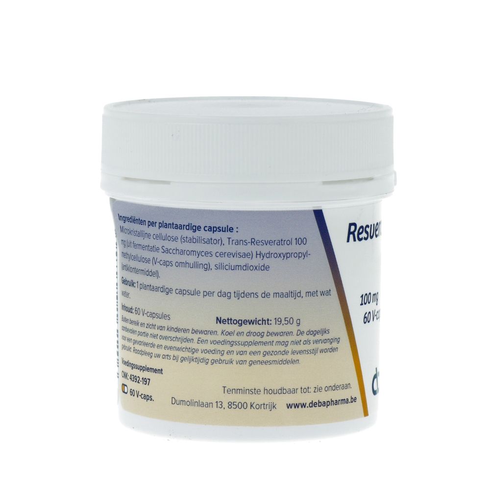 Deba Pharma Resveratrol-100 60 vcaps