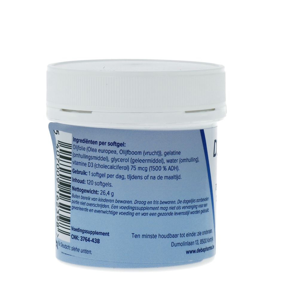 Deba Pharma D3-3000 IE 75 mcg 120 softgels