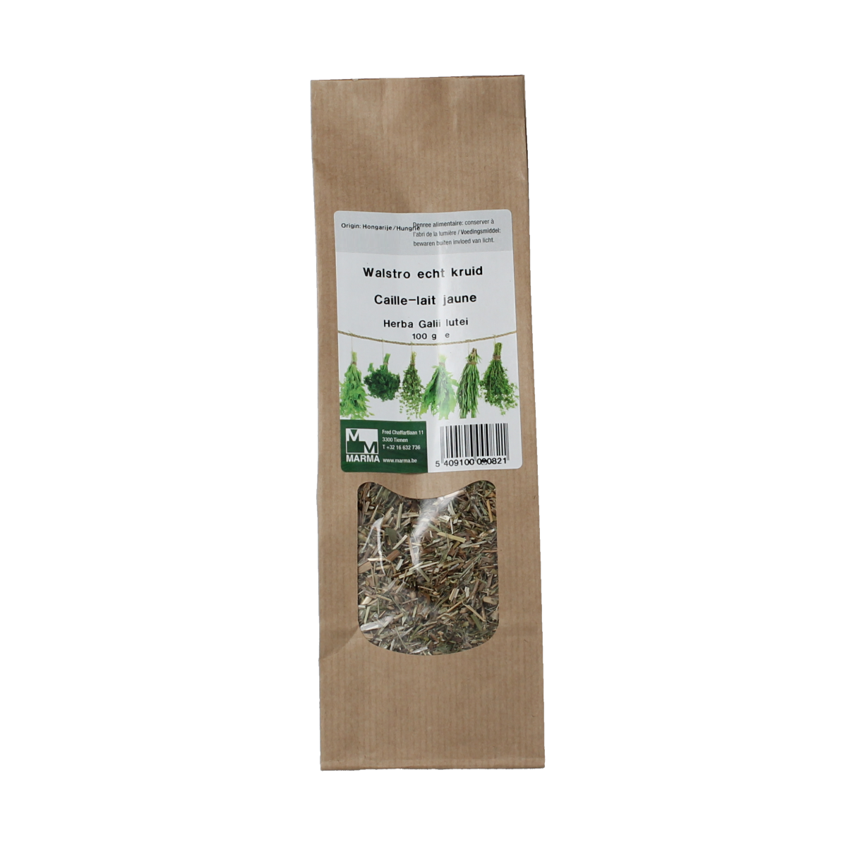 Marma Walstro echt kruid 100 gram