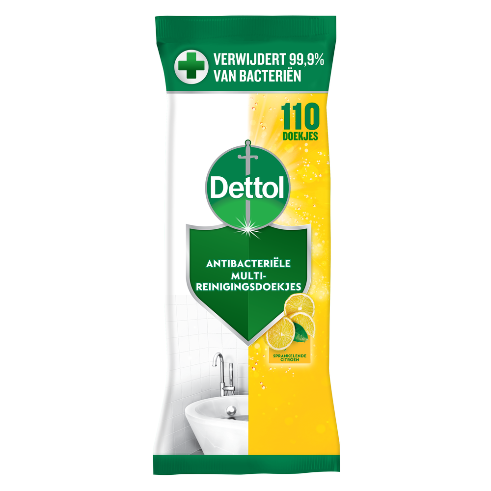 Dettol Power & Fresh Multi-Reinigingsdoekjes Citrus Maxi 110 st