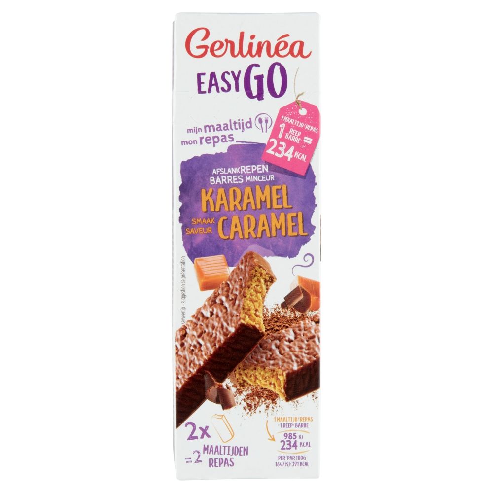 Gerlinéa Easy Go Mijn Maaltijd Afslankrepen Karamel Smaak 2 st - Gerlinea