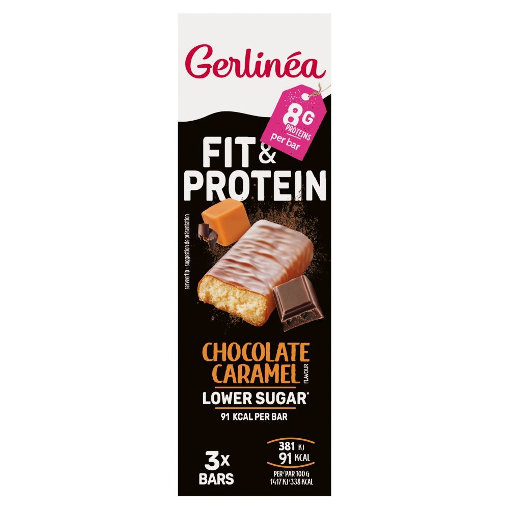 Gerlinea Fit & Protein Reep Chocolade & Karamel 81 gr