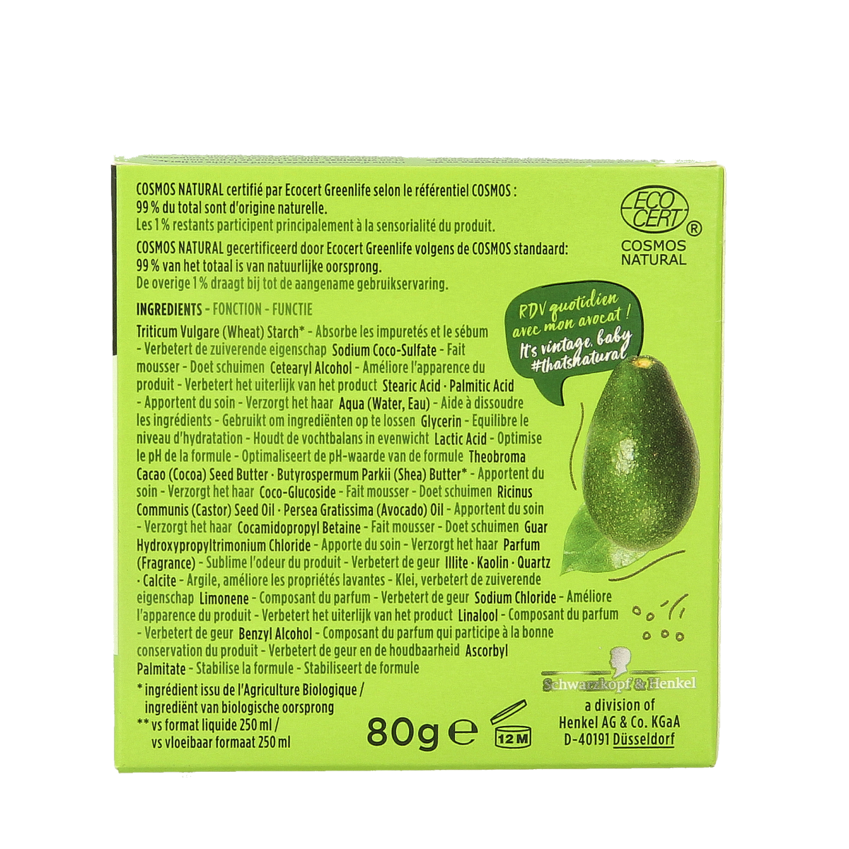 Nature Box Bar avocado conditioner 80 gram