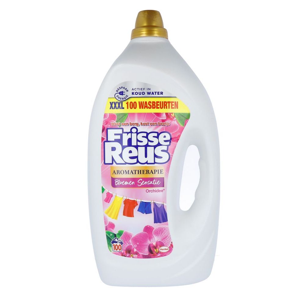 Frisse Reus Vloeibaar Wasmiddel Orchidee 100 Wasbeurten 4.5 liter - Witte Reus