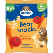 Bambix Bearsnacks Wortel & Tomaat 6M+ Bio 180 gr