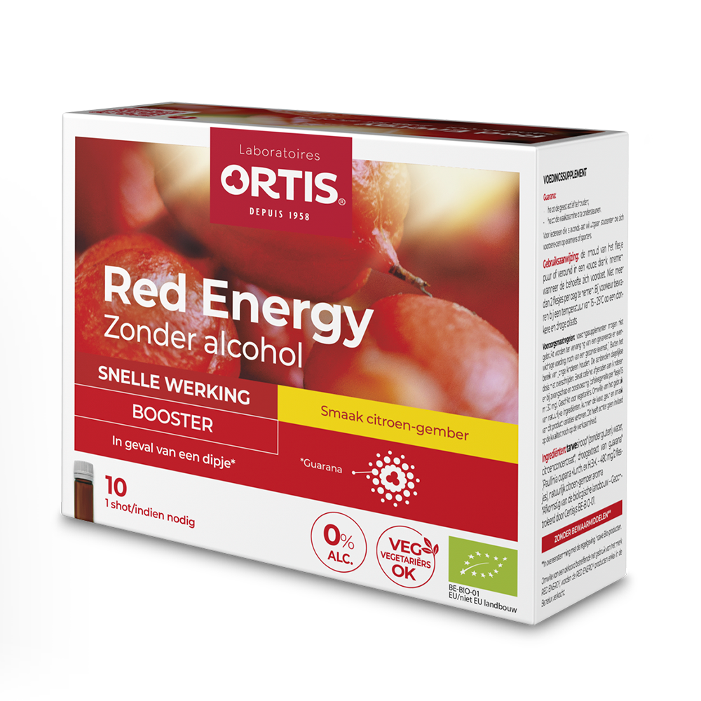 Ortis Red Energy Booster Bio Shots