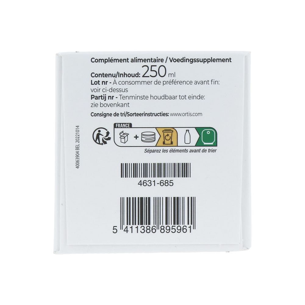 Ortis Vruchten & Vezels Milde Werking Appelsmaak siroop 250 ml