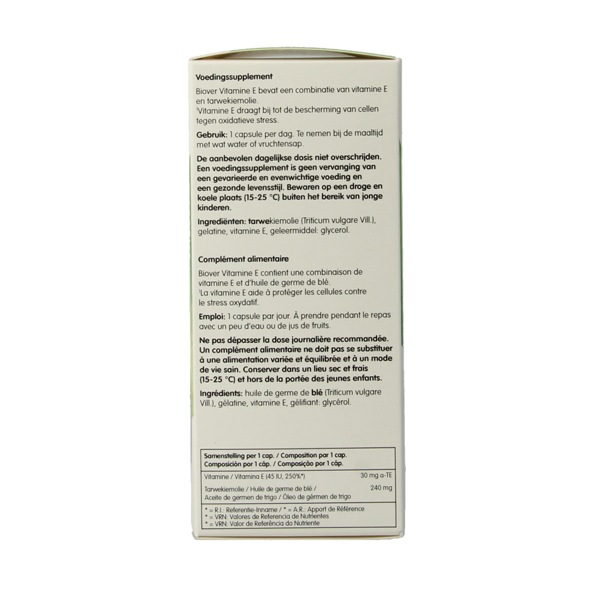 Biover Vitamine E natural 45 IE 100 capsules