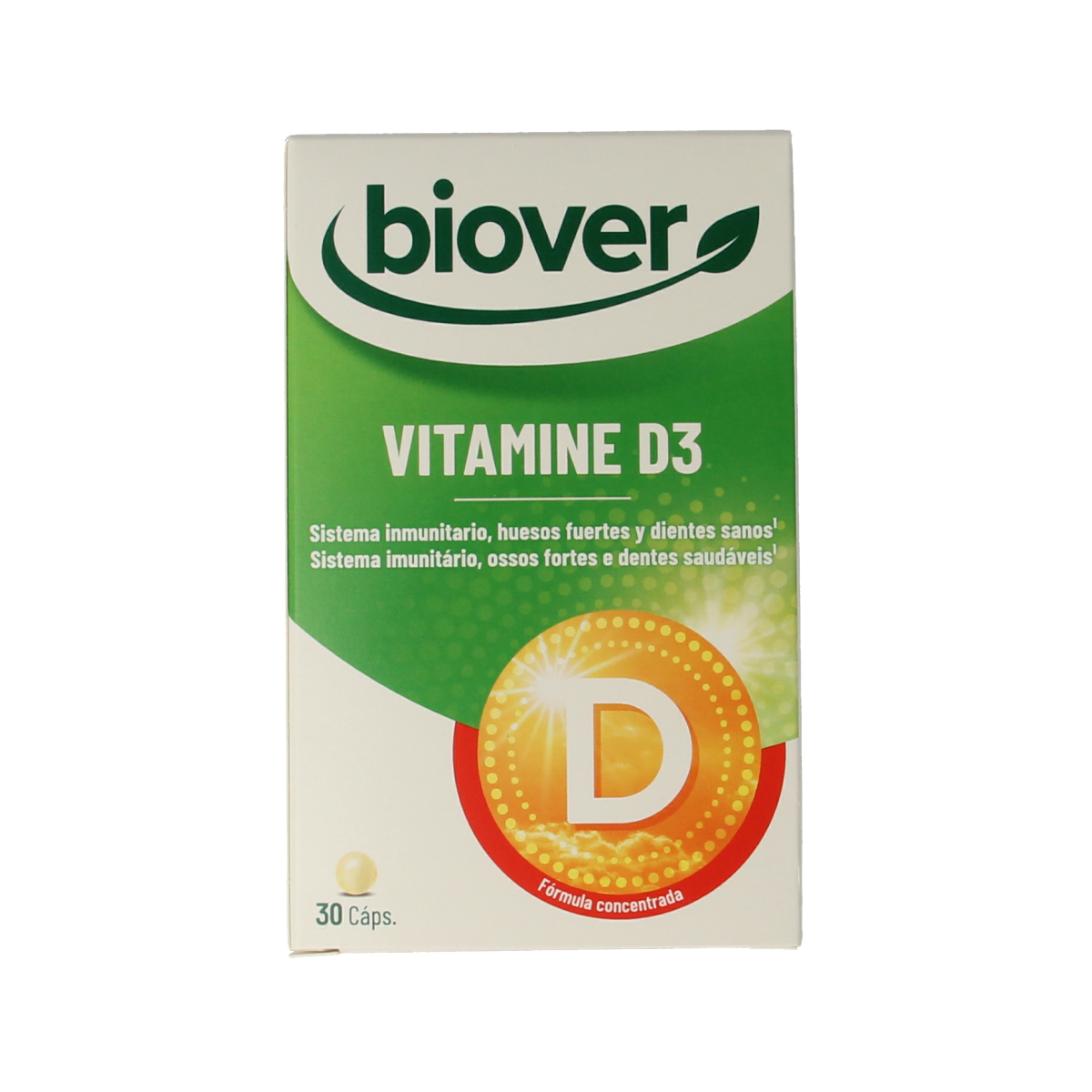 Biover Vitamine D3 30 capsules