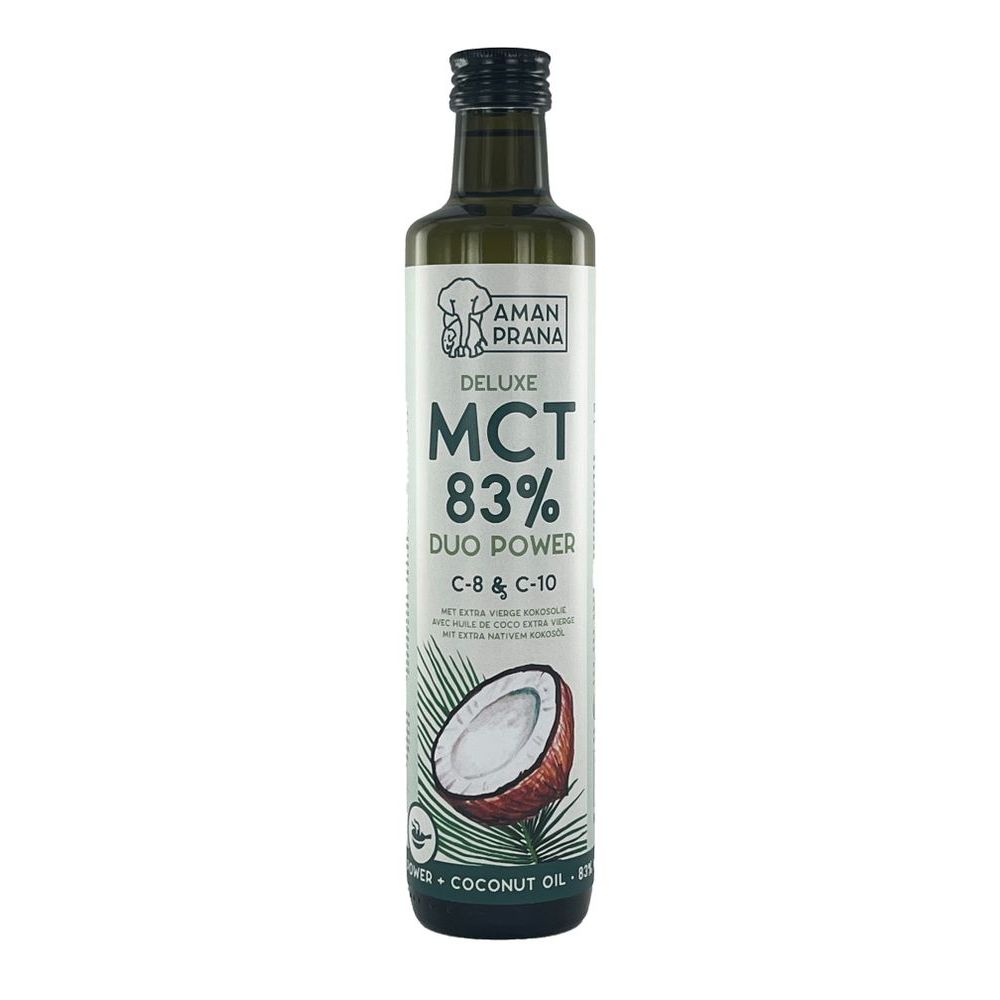 Aman Prana Premium MCT Olie 83% uit Extra Vierge Kokosolie 500 ml - Amanprana