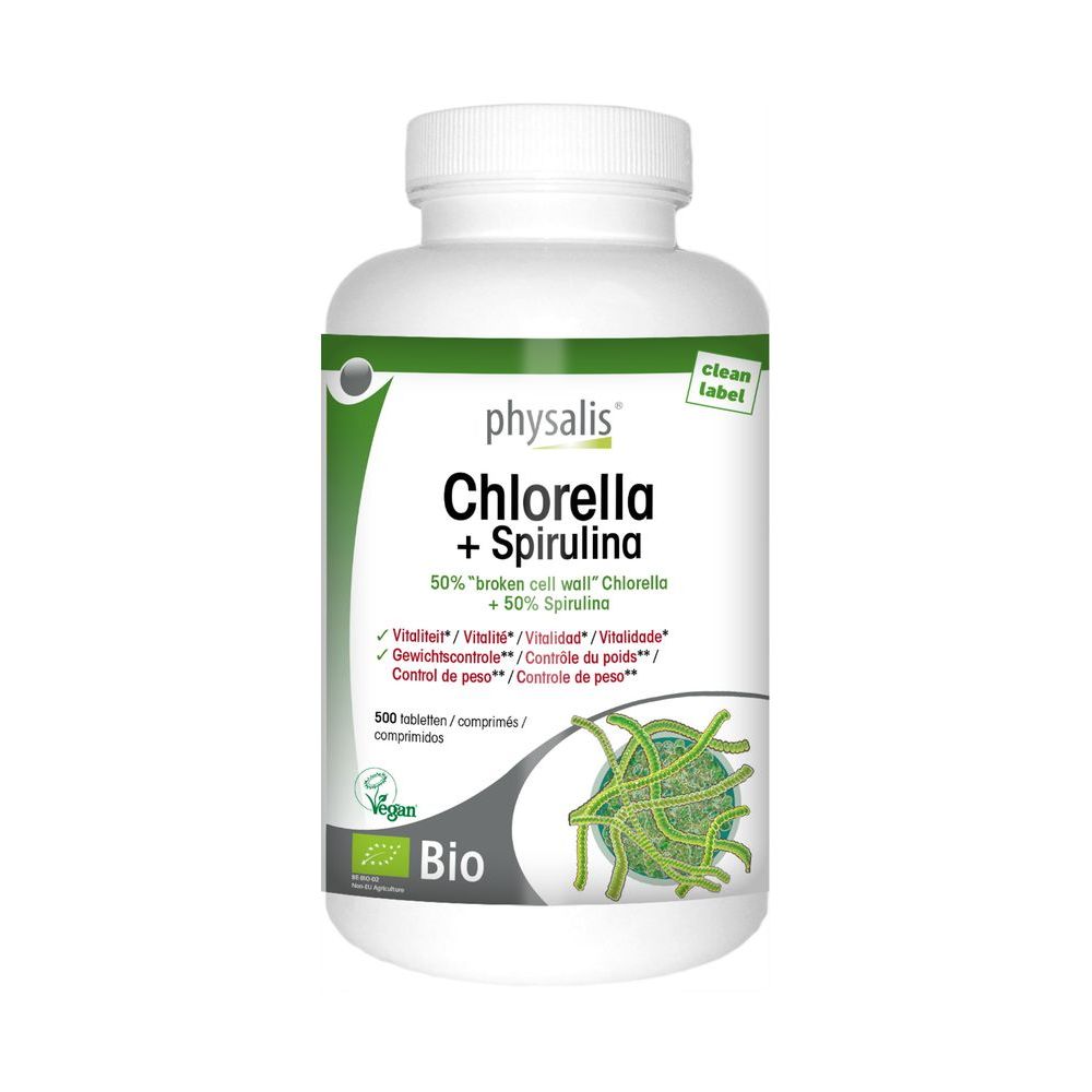 Physalis Chlorella + Spirulina Tabletten 500 tb