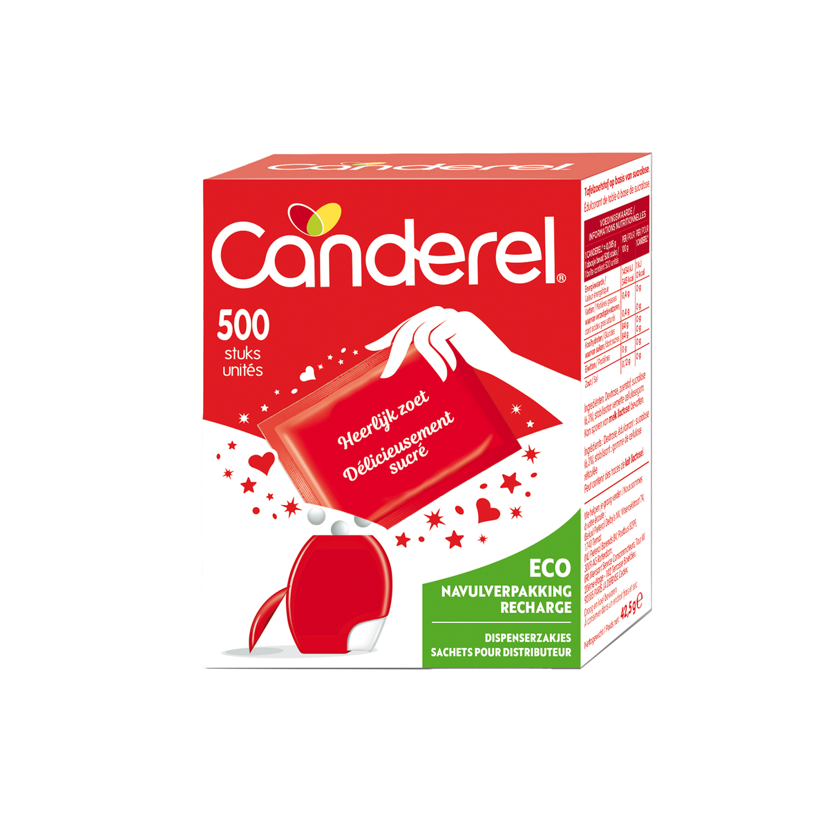 Canderel Zoetjes navulverpakking 500 tabletten