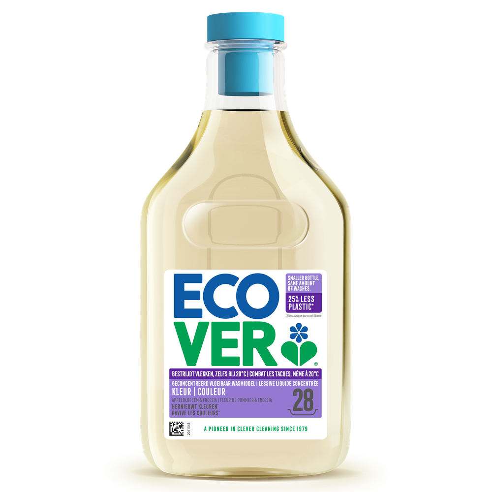 Ecover Vloeibaar Wasmiddel Colourappelbloesem & freesia 1 lt