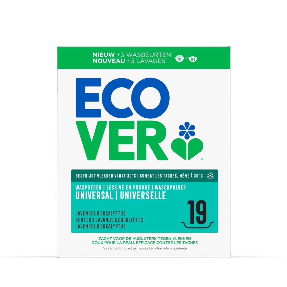 Ecover Universal Waspoeder Lavendel & Eucalyptus 950 gram