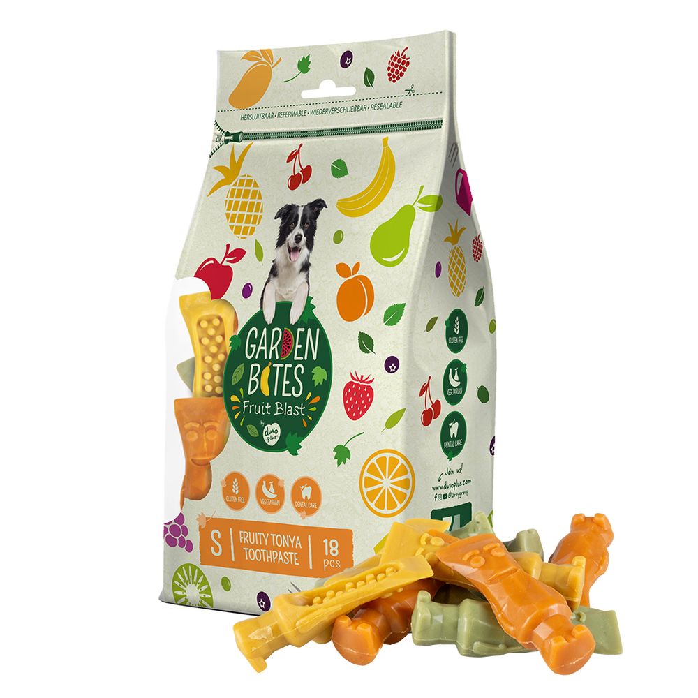 Duvoplus Garden Bites Fruit Blast Fruity Tonya Toothpaste Hondensnack 18 st
