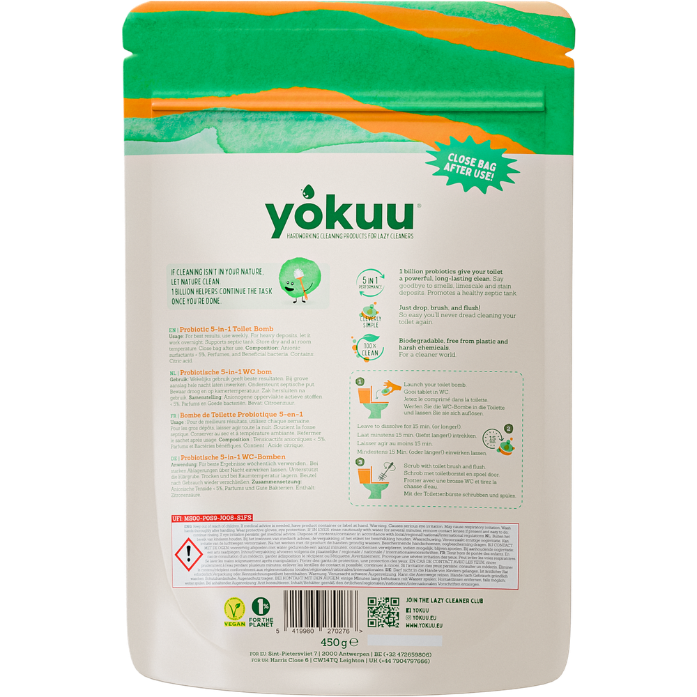 Yokuu Natuurlijke wc tabletten 3in1 30 stuks