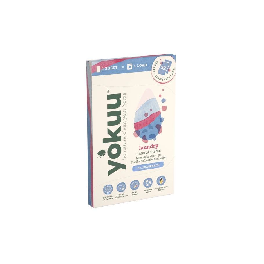 Yokuu Wasstrips 0% fragrance 32 stuks
