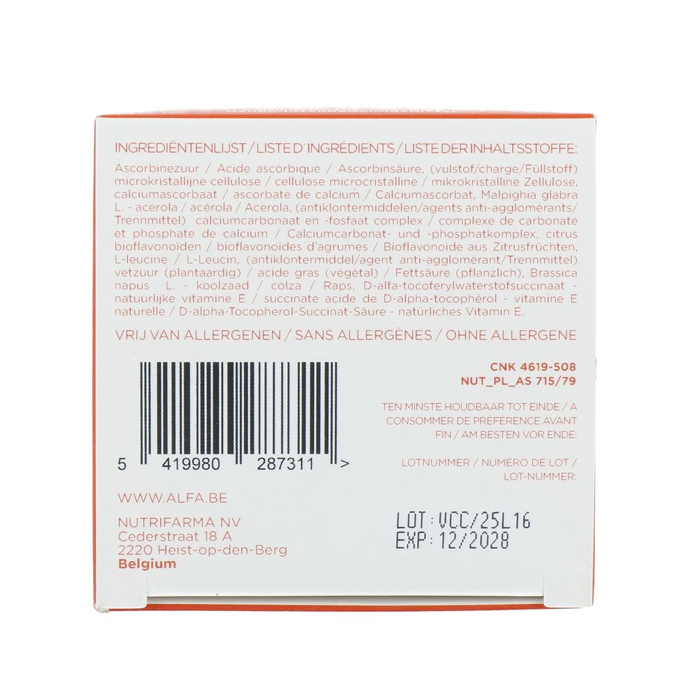 Alfa Tri-C Acerola 60 tabletten