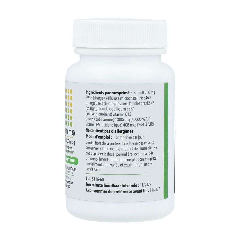 Pharmanutrics Vitamine B12 1000 mcg 60 ktabletten 60 ktb