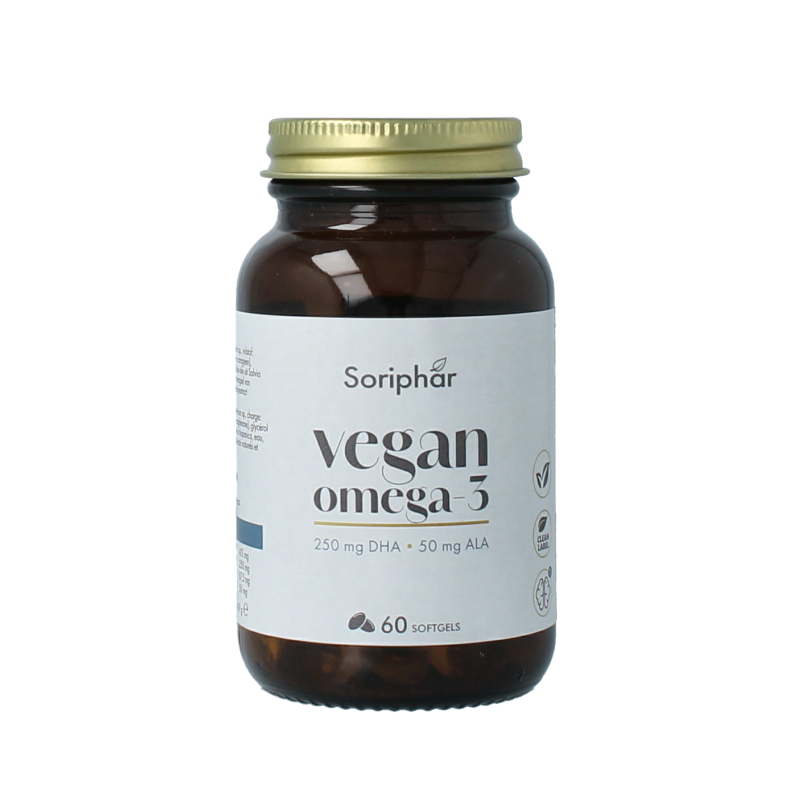 Soriphar Omega 3 DHA + ALA vegan 60 softgels - Soria