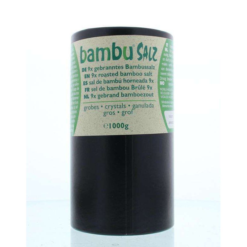 Aman Prana Bamboezout Grof 9x Gebrand 1000 gr - Bambu Salz