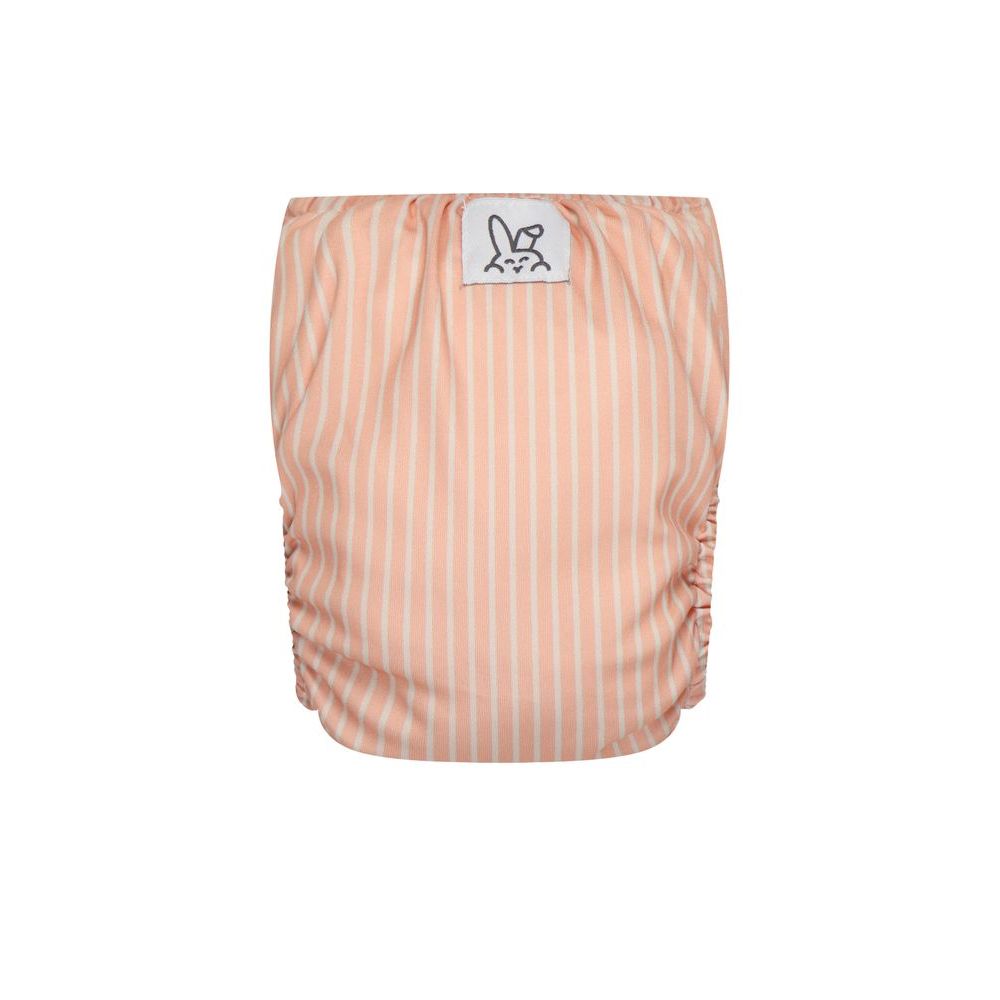 Bumbuns Herbruikbare Luier Drukknopen Stripe Peach Nougat/Birch 1 st