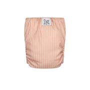 Bumbuns Herbruikbare Luier Drukknopen Stripe Peach Nougat/Birch 1 st