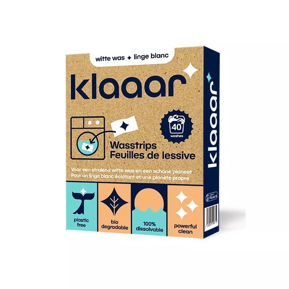 Klaaar Wasstrips Witte Was 40 st