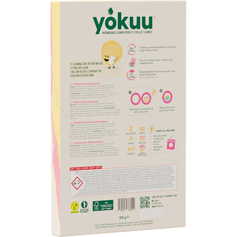 Yokuu wasstrips fresh linnen 32 stuks
