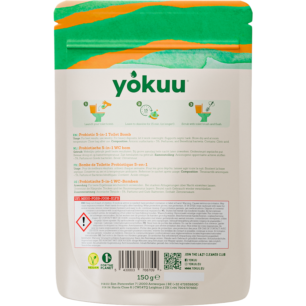 Yokuu Toilet Bom Eucalyptus & Munt 10 stuks