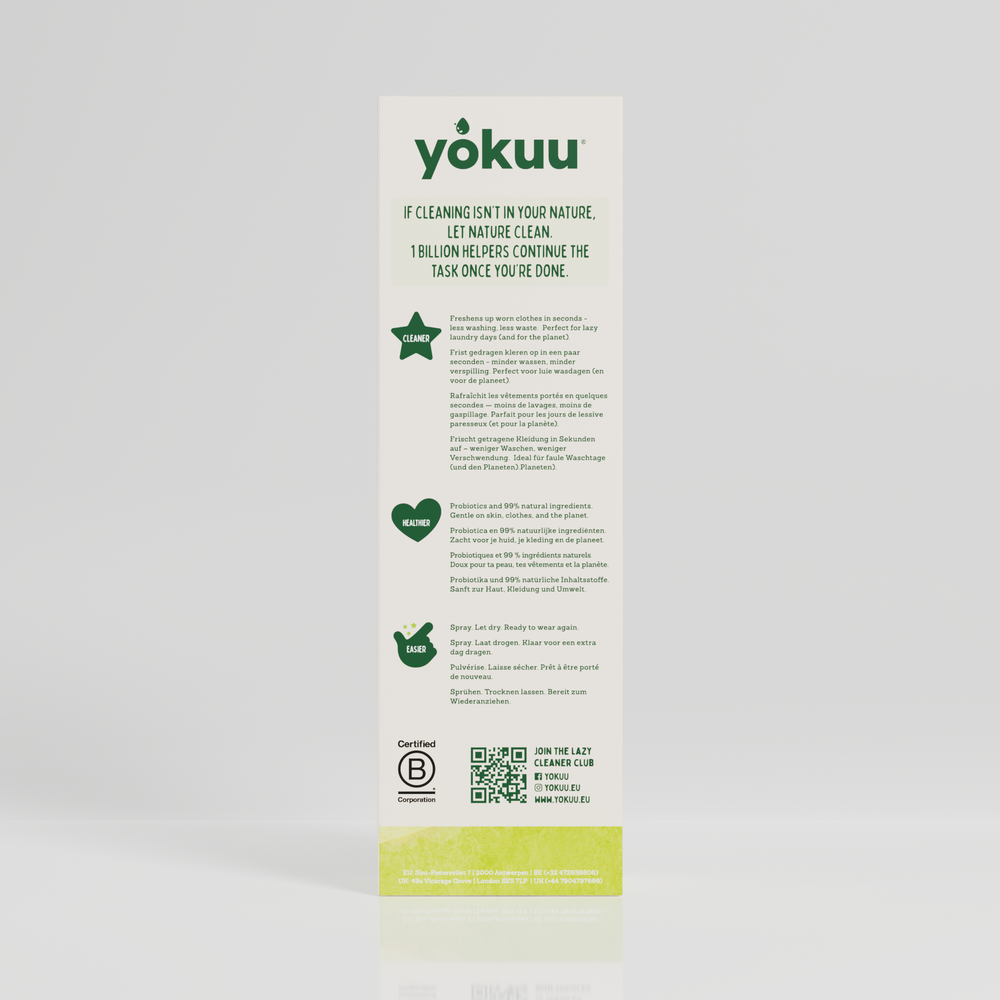 Yokuu Probiotische kledingopfrisser startkit parel+spray