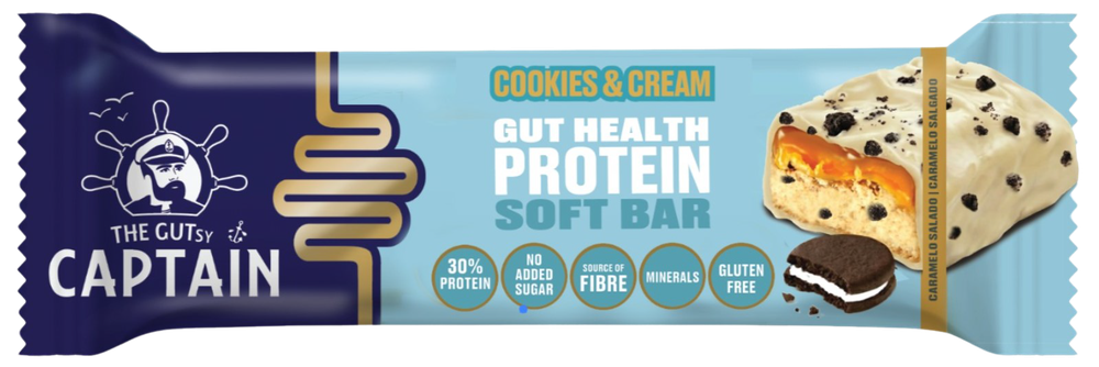 The Gutsy Captain Cookies & Cream Bar 45 gram