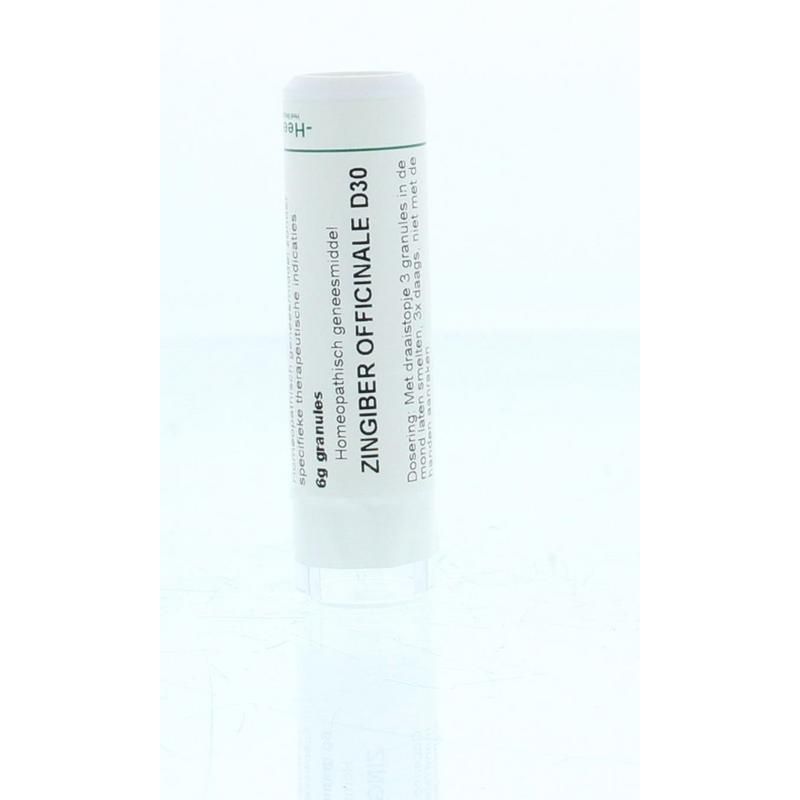 Homeoden Heel Zingiber officinalis D30 6 gram granules