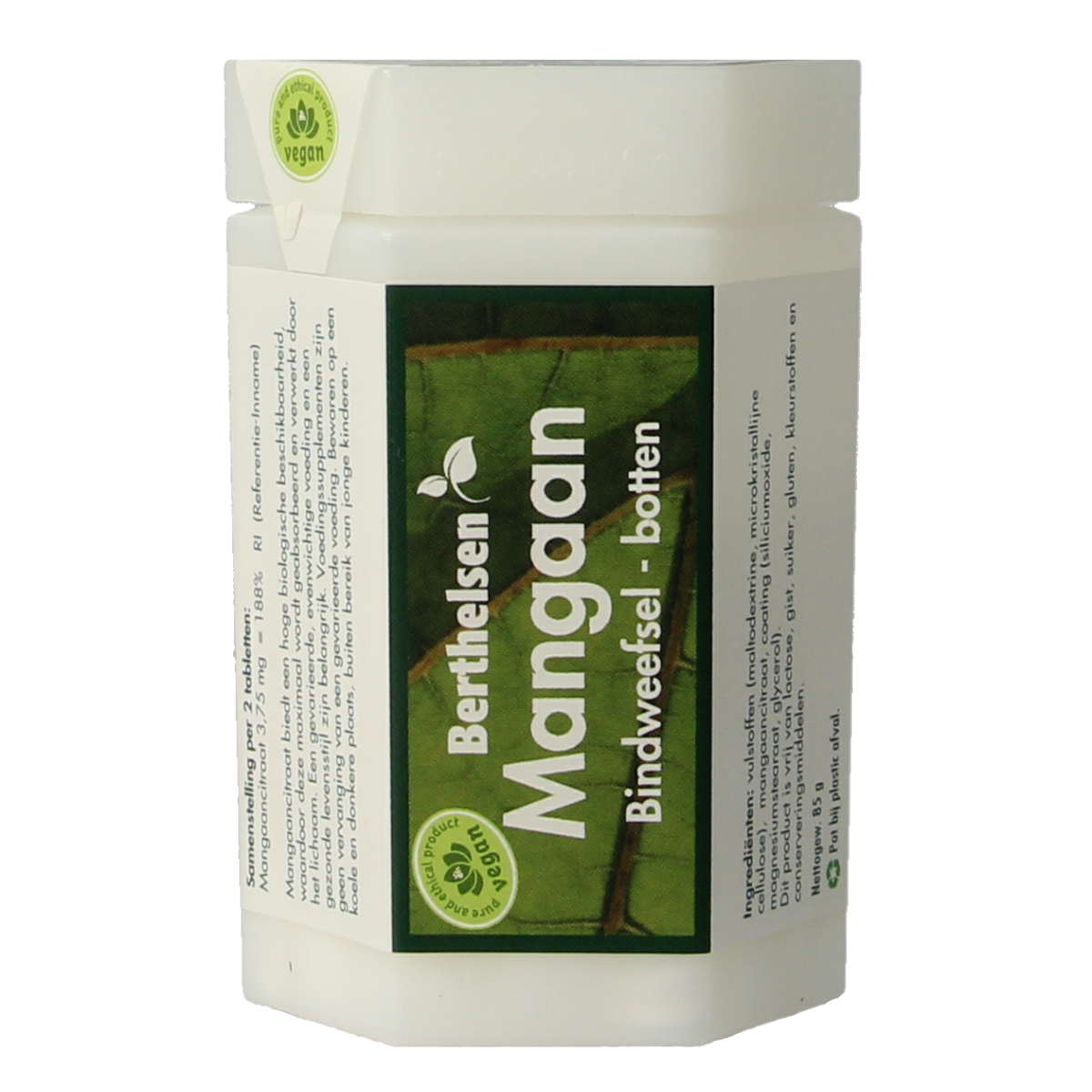 Berthelsen Mangaan citraat 3.75 mg 250 tabletten