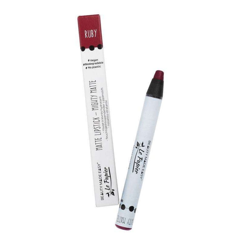 Beauty Made Easy Le Papier Matte Lipstick Ruby 6 gr